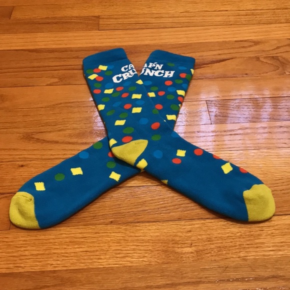 (2) Captain Crunch Cereal Fun Pantone Athletic Pairs of Socks (Brand New) BOGO - Picture 5 of 6